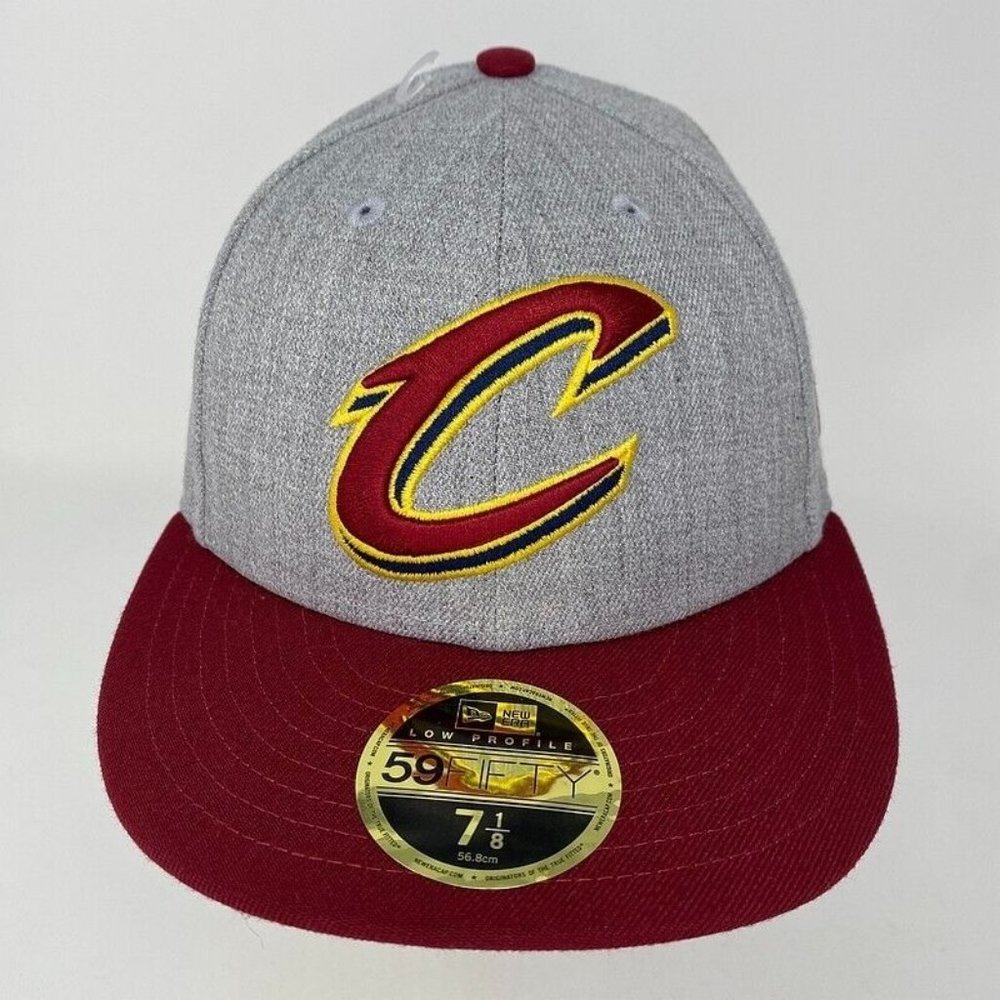 Cleveland Cavaliers Fitted‎ Hat 7 1/8 Low Profile NBA Basketball Cap Logo
